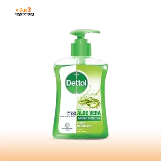 Dettol Aloe Vera Handwash Liquid Pump (200ml) ডেটল অ্যালোভেরা হ্যান্ডওয়াশ লিকুইড পাম্প (200 মিলি) | Dettol Aloe Vera Handwash Liquid Pump (200ml) - Image 1