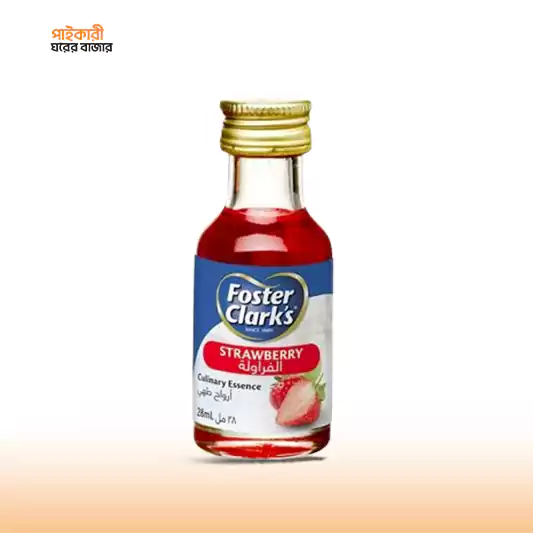 Foster Clark's Culinary Essence Strawberry (28ml) ফস্টার ক্লার্কের কুলিনারি এসেন্স স্ট্রবেরি (২৮ মিলি) | Foster Clark's Culinary Essence Strawberry (28ml) - Image 1