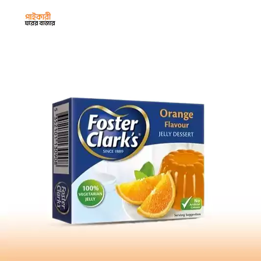 Foster Clark's Orange Jelly Dessert (80gm) ফস্টার ক্লার্কের অরেঞ্জ জেলি ডেজার্ট (৮০ গ্রাম) | Foster Clark's Orange Jelly Dessert (80gm) - Image 1