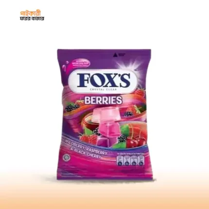 ফক্স'স ক্রিস্টাল ক্লিয়ার বেরি ক্যান্ডি প্যাক (৯০ গ্রাম) | Fox's Crystal Clear Berries Candy Pack (90gm)