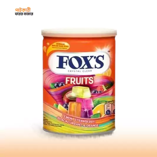 Fox's Crystal Clear Fruits Candy (180gm) ফক্স'স ক্রিস্টাল ক্লিয়ার ফ্রুটস ক্যান্ডি প্যাক | Fox's Crystal Clear Fruits Candy Pack - Image 1