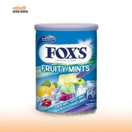 ফক্স'স ক্রিস্টাল ক্লিয়ার ফ্রুটি মিন্টস ক্যান্ডি (১৮০ গ্রাম) | Fox's Crystal Clear Fruity Mints Candy (180gm)
