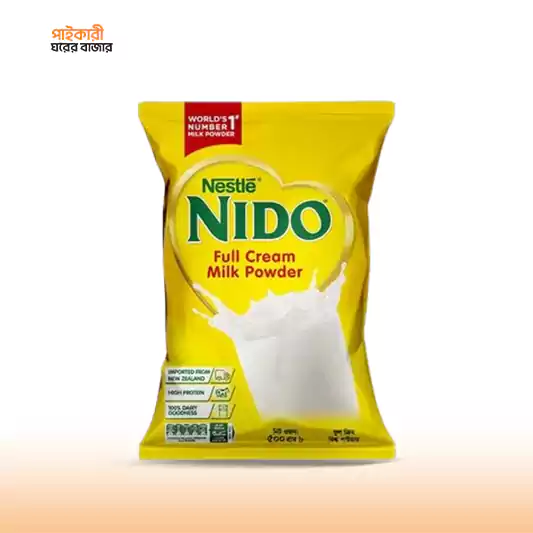 Nestle Nido Full Cream Milk Powder Pack (500gm) নেসলে নিডো ফুল ক্রিম মিল্ক পাউডার প্যাক (৫০০ গ্রাম) | Nestle Nido Full Cream Milk Powder Pack - Image 1