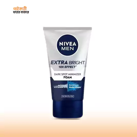 Nivea Men Extra Bright Foam (100ml) নিভিয়া মেন এক্সট্রা ব্রাইট ফোম (১০০ মিলি) | Nivea Men Extra Bright Foam - Image 1