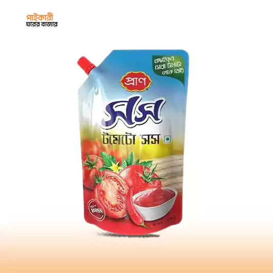 PRAN Hot Tomato Sauce Pouch- (1kg) প্রাণ হট টমেটো সস পাউচ | PRAN Hot Tomato Sauce Pouch - Image 1