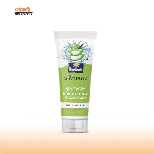 Parachute SkinPure Aloe Vera Brightening Facewash (Oil Control) (100gm) প্যারাসুট স্কিন পিওর অ্যালোভেরা ব্রাইটনিং ফেসওয়াশ ( ওয়েল কন্ট্রোল ) | Parachute SkinPure Aloe Vera Brightening Facewash - Image 1