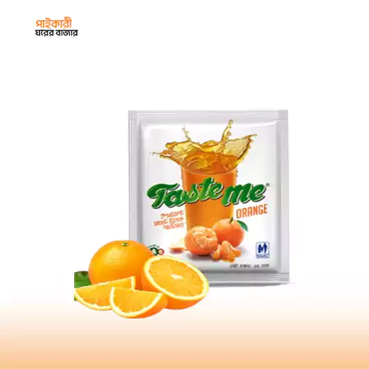 Taste Me Orange Flavor Drink (25gm) টেস্ট মি অরেঞ্জ ফ্লেভার ড্রিংক (২৫ গ্রাম) | Taste Me Orange Flavor Drink (25gm) - Image 1