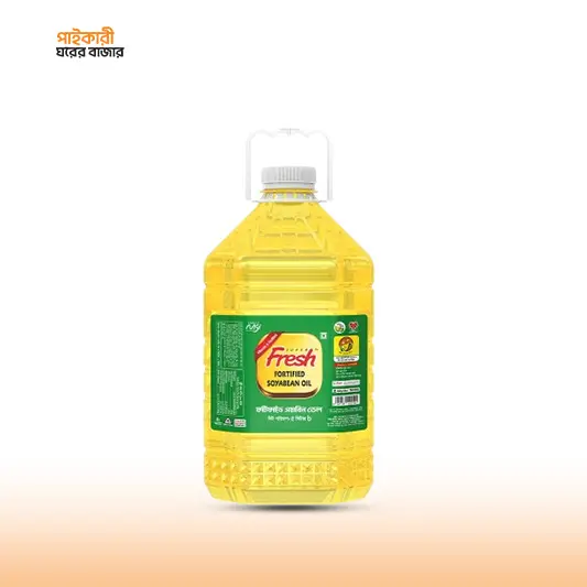 ফ্রেশ সয়াবিন তেল ৫ লিটার বোতল – খাঁটি ও স্বাস্থ্যকর রান্নার তেল বাংলাদেশে
