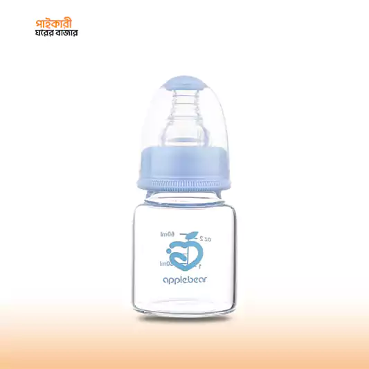 Apple Bear Glass Feeder 60ml অ্যাপল বিয়ার গ্লাস ফিডার ৬০ মিলি | Apple Bear Glass Feeder - Image 1