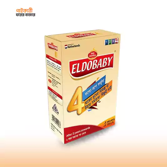 Eldobaby 4 Infant Formula Baby Milk (350gm) (2-3Y) মাদার্স স্মাইল ল্যাক্টো ফিক্স অ্যান্টি ডায়রিয়া ফর্মুলা টিন (২৫০ গ্রাম) | Mother's Smile Lacto Fix Anti Diarrhoea Formula Tin - Image 1