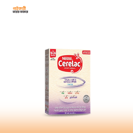 Nestle Cerelac 5 Fruits Baby Food (350gm) (18-24M) নেসলে সেরেলাক ৫টি ফলের শিশু খাদ্য (৩৫০ গ্রাম) (১৮-২৪মাস) | Nestle Cerelac 5 Fruits Baby Food - Image 1