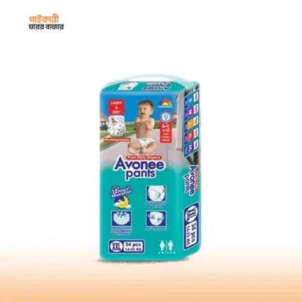অ্যাভোনি প্যান্ট বেবি ডায়াপার XXL (১৪-২৫ কেজি) (৩৪ পিস) | Avonee Pant Baby Diaper XXL