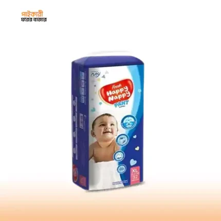 ফ্রেশ হ্যাপি ন্যাপি প্যান্ট ডায়াপার এক্সএল (১২-১৭ কেজি) (৩২ পিস) | Fresh Happy Nappy Pant Diaper XL