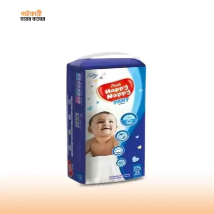 ফ্রেশ হ্যাপি ন্যাপি প্যান্ট ডায়াপার XXL (১৩-২৫ কেজি) (২৪ পিস) | Fresh Happy Nappy Pant Diaper XXL