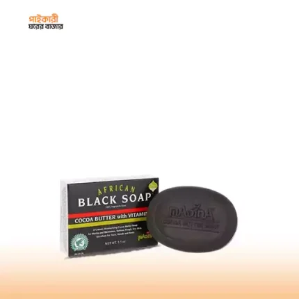 মাদিনা আফ্রিকান ব্লাক সোপ উইথ কোকো বাটার | Madina African Black Soap with Cocoa Butter