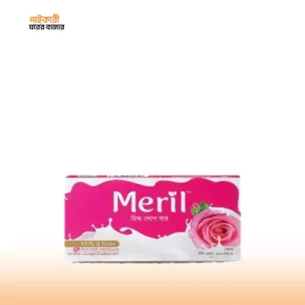 মেরিল মিল্ক অ্যান্ড রোজ সোপ বার (১৫০ গ্রাম) | Meril Milk & Rose Soap Bar (150gm)