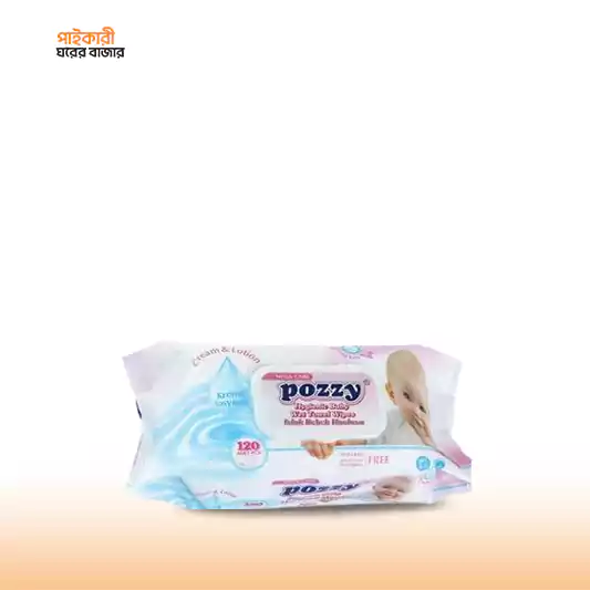 Pozzy Baby Wet Wipes (120 pcs)