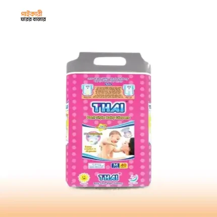 থাই প্যান্ট বেবি ডায়াপার এম (৫-১২ কেজি) (৪০ পিস) | Thai Pant Baby Diaper M