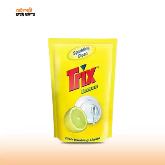 Trix Dishwashing Liquid Riffle (Lemon) (250ml) ট্রিক্স ডিশওয়াশিং লিকুইড রিফেল (লেমন) (২৫০ মিলি) | Trix Dishwashing Liquid Riffle (Lemon) - Image 1