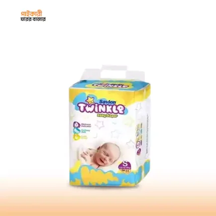 টুইঙ্কল বেল্ট বেবি নিউ বর্ন ডায়াপার এস (৪৪ পিস) (৪-৮ কেজি) | Twinkle Belt Baby New Born Diaper S