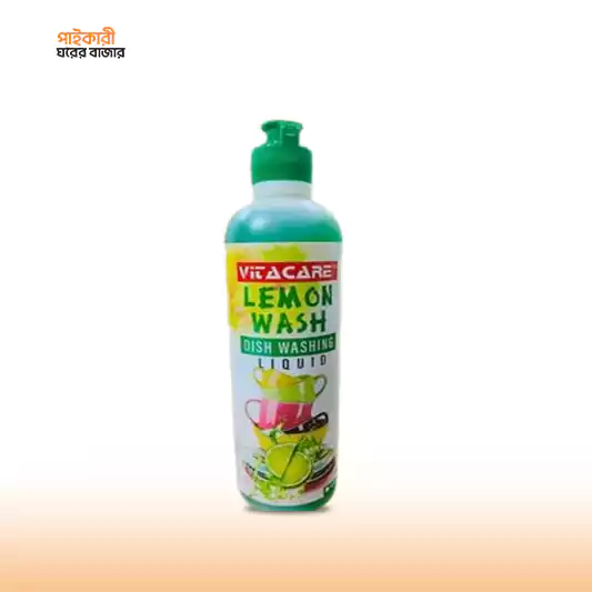 Vitacare Dish Wash Lemon (500ml) ভিটাকেয়ার ডিশ ওয়াশ লেমন (৫০০ মিলি) | Vitacare Dish Wash Lemon - Image 1