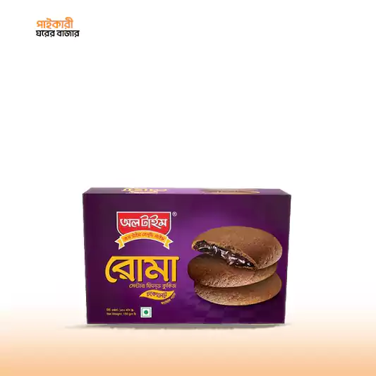 All Time ROMA Chocolate Fill Cookies (150gm) অল টাইম রোমা চকোলেট ফিল কুকিজ (১৫০ গ্রাম) | All Time ROMA Chocolate Fill Cookies (150gm) - Image 1