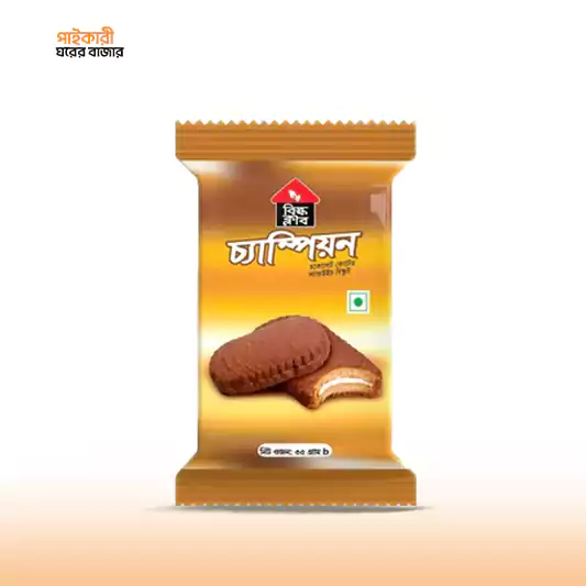 Bisk Club Champion Chocolate Coated Biscuit (35gm) বিস্ক ক্লাব চ্যাম্পিয়ন চকোলেট কোটেড বিস্কুট (৩৫ গ্রাম) | Bisk Club Champion Chocolate Coated Biscuit - Image 1