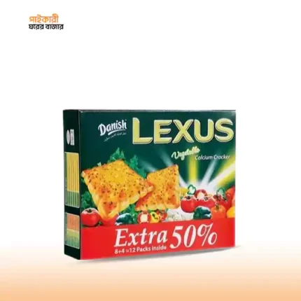 ডেনিশ লেক্সাস ভেজিটেবল ক্র্যাকার বিস্কুট (১৮০ গ্রাম) | Danish Lexus Vegetable Cracker Biscuit (180gm)