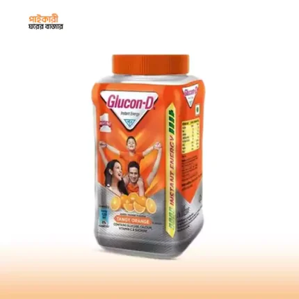গ্লুকন ডি ট্যাঞ্জি অরেঞ্জ জার (৪০০ গ্রাম) | Glucon D Tangy Orange Jar (400 gm)