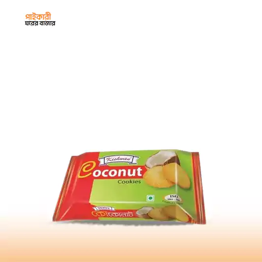 Kishwan Coconut Cookies Family (250 gm) কিশওয়ান ককনাট কুকিজ ফ্যামিলি (২৫০ গ্রাম) | Kishwan Coconut Cookies Family (250 gm) - Image 1
