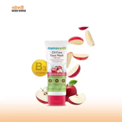 মামাআর্থ অ্যাপেল সিডার ভিনেগার ফোমিং ফেস ওয়াশ (১০০ মিলি) | Mamaearth Apple Cider Vinegar Foaming Face Wash