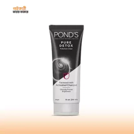 পন্স ফেশওয়াশ পিওর ডিটক্স (১০০গ্রাম) |  PONDS FACE WASH PURE DETOX (100gm)