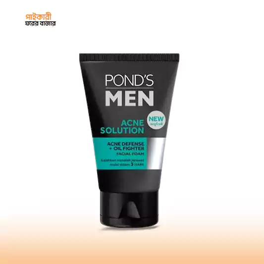 Pond’s Men Facewash Acne Solution Facial Foam(50gm) পন্ডস মেন ফেসওয়াশ আন সলিউশন ফেসিয়াল ফোম (৫০ গ্রাম) | Pond’s MAcne Solution Facial Foam(50gm)en Facewash - Image 1
