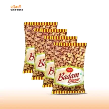 প্রাণ বাদাম ভাজা (৩০ গ্রাম) (৪ পিস) | Pran Badam Bhaja (30gm) (4pcs)