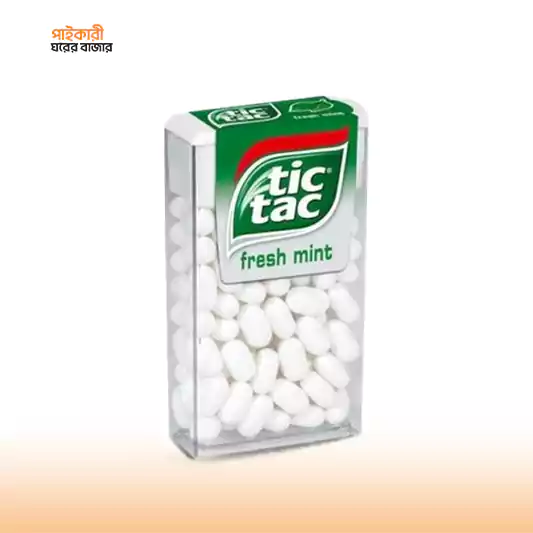 Tic Tac Mint Flavored Mouth Freshener (7.2gm) টিক ট্যাক মিন্ট ফ্লেভারড মাউথ ফ্রেশনার (৭.২ গ্রাম) | Tic Tac Mint Flavored Mouth Freshener (7.2gm) - Image 1