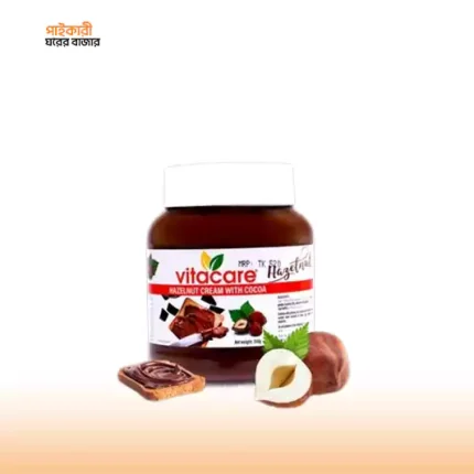 ভিটাকেয়ার হ্যাজেলনাট ক্রিম কোকো কাচের বোতল (৩৫০ মিলি) | Vitacare Hazelnut Cream with Cocoa Glass Bottle